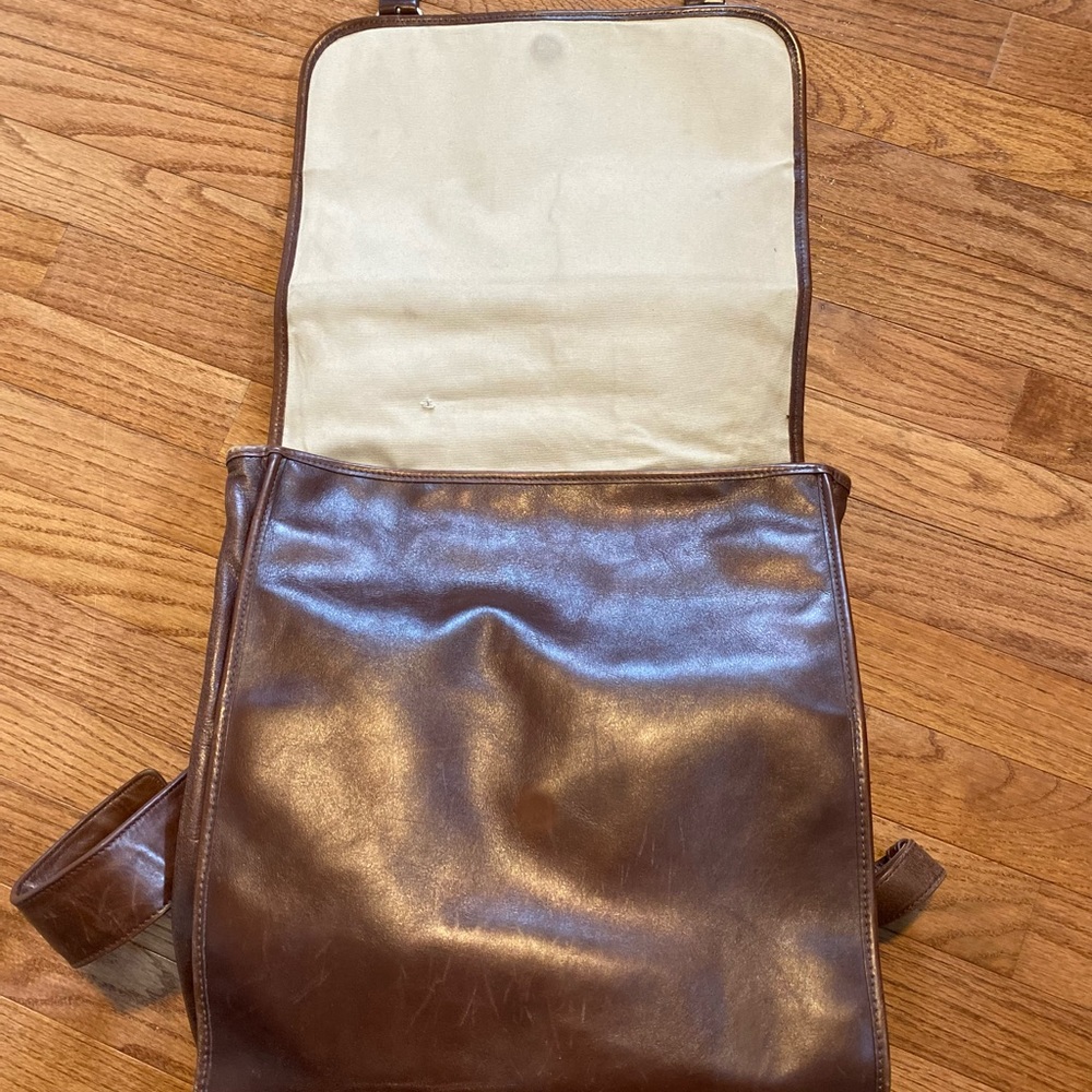 Samsonite Brown Leather Backpack. - image 4